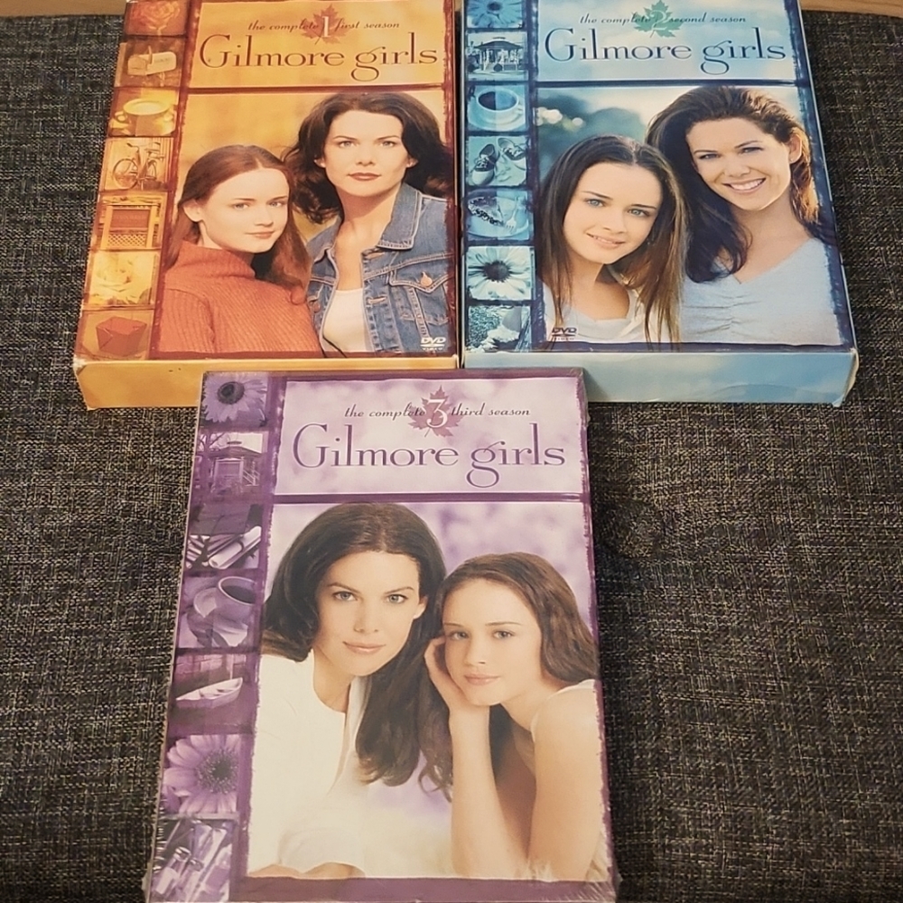 Gilmore Girls seasons 1-3 DVDs.